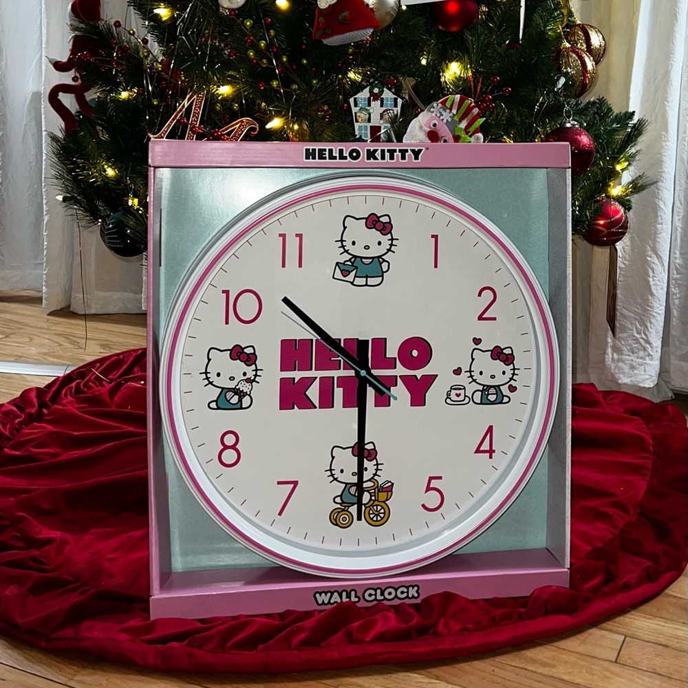 Extra large Hello Kitty Pink Wall Clock-I WILL Include batteries😁
